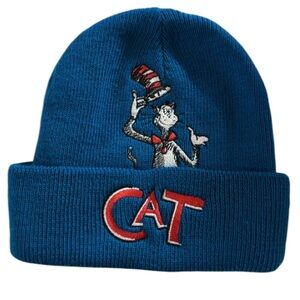 Dr Seuss The Cat In The Hat 2003 Movie Merch Blue Toque Hat Size Youth